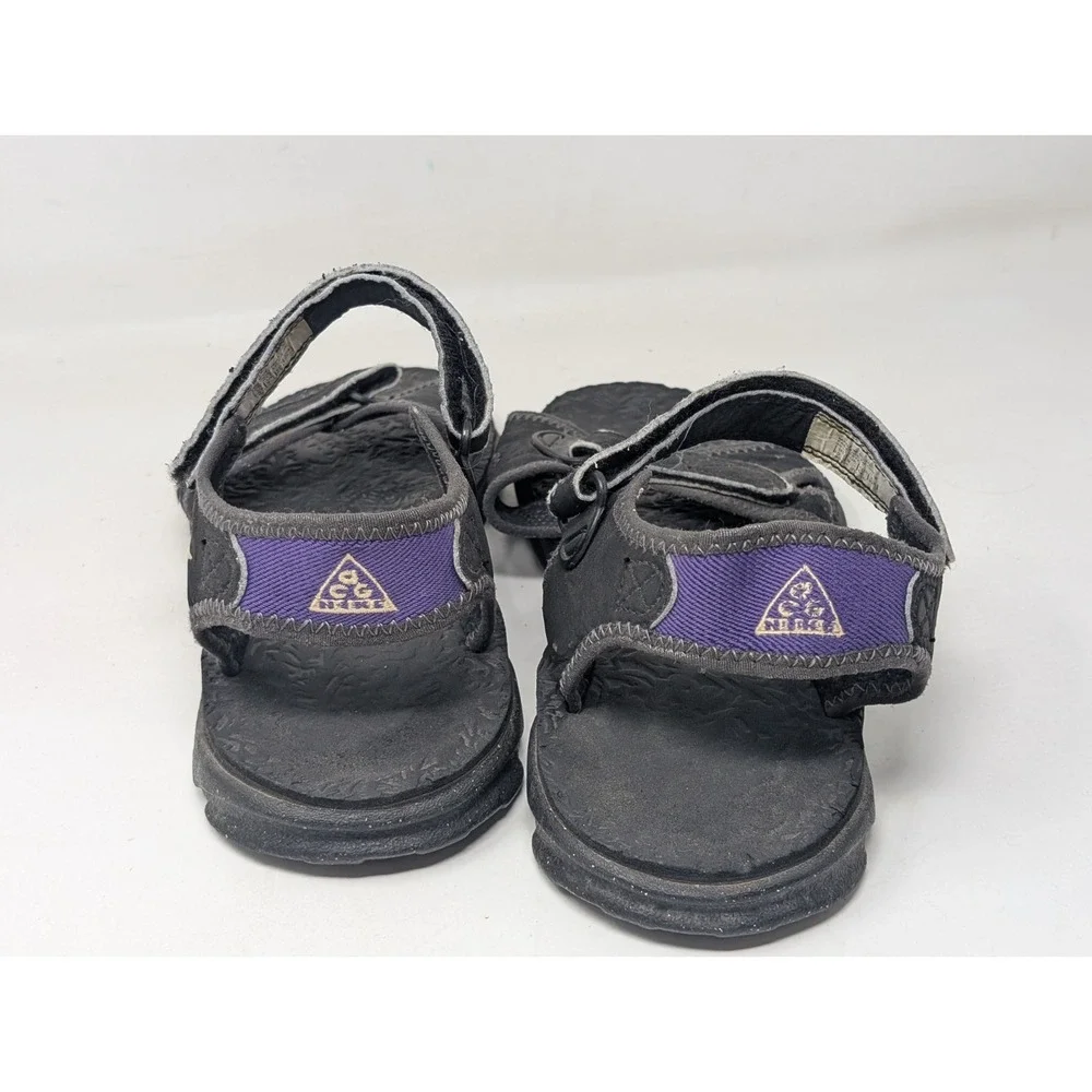 Vintage Nike‎ Air ACG Hiking Sandals Ankle Strap Men's Size 10 Black 190044-011